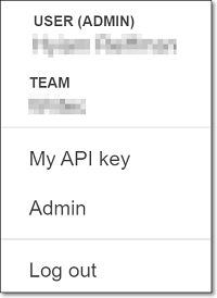 Applitools Eyes のメインメニューに表示される Admin メニュー