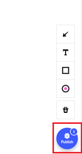 Testim Extension から bug を Publish
