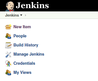 Jenkins で新しいジョブを作成する画面