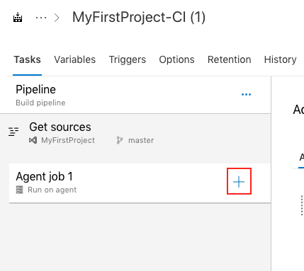 VSTS でタスクを追加する画面