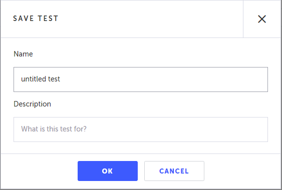 Save Test ウィンドウ