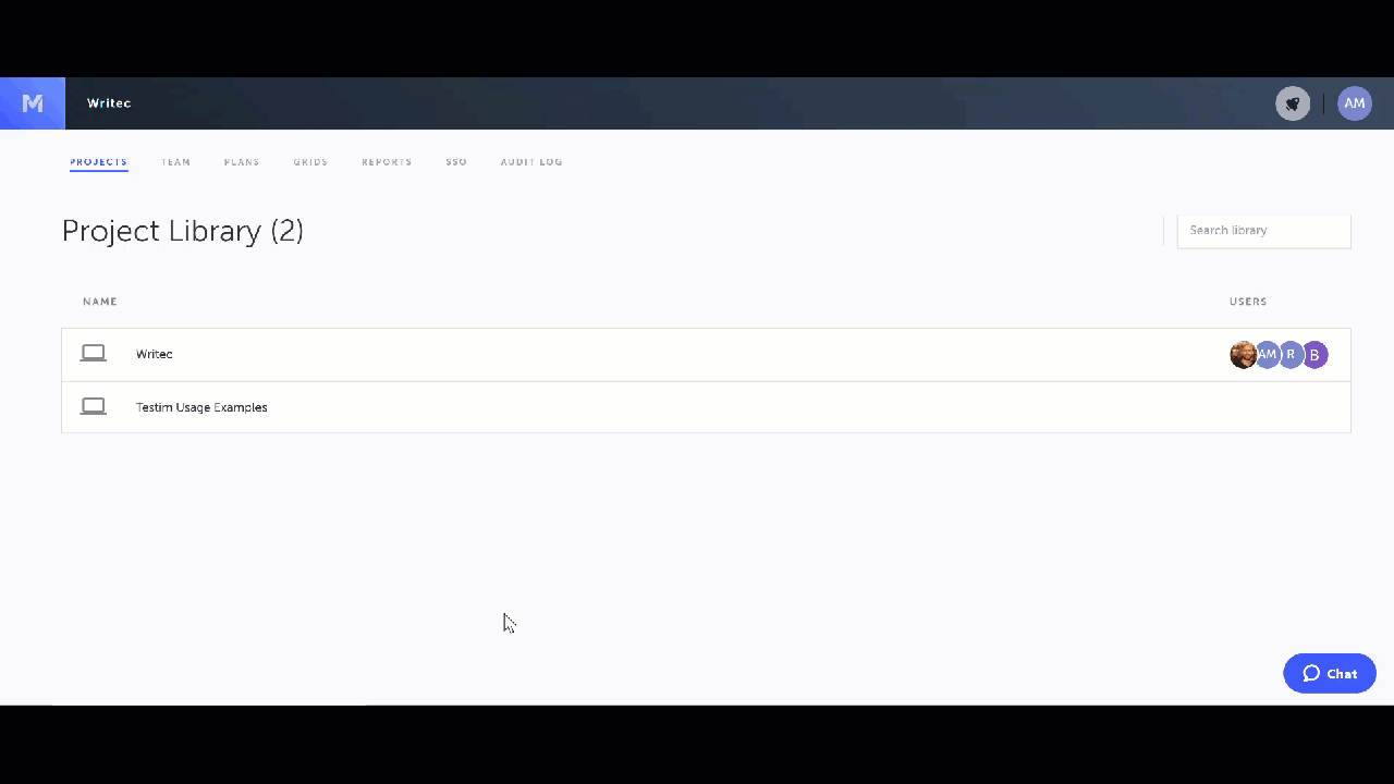 HeadSpin Grid の Name と API Token を設定する画面