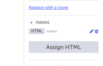 HTML の再割り当て