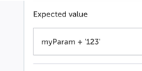 myParam が定義済みパラメーターです