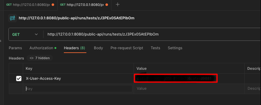 Test Data の暗号化された認証情報を含むテスト実行のまとめ