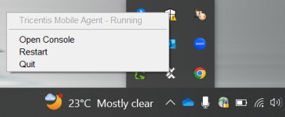 TMA Windows コンソール