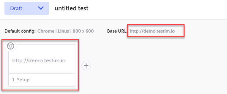 Step 1 の Base URL リンク