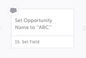 Salesforce モードで記録されたステップ