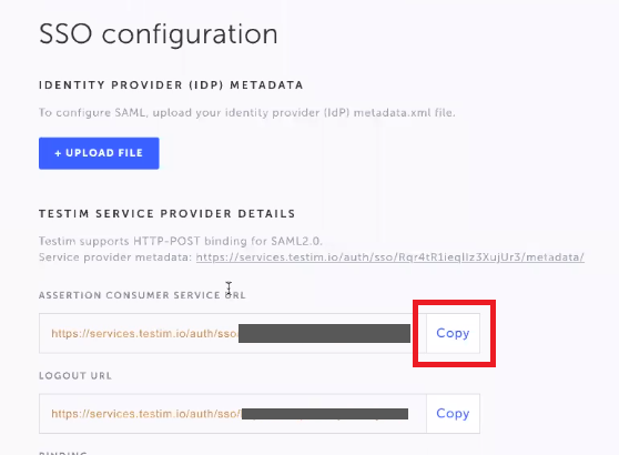 Assertion Consumer Service URL