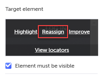Reassign リンク
