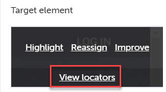 View locators リンク
