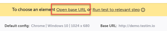Base URL を開く