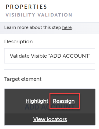 Reassign ボタン