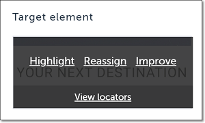 Target element のオプション